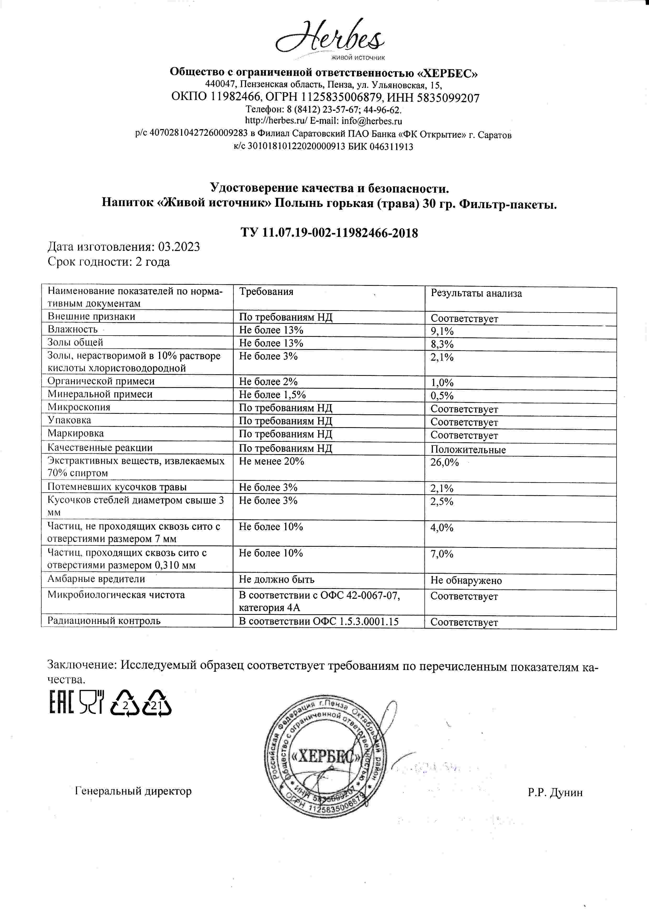 Паспорт №032023